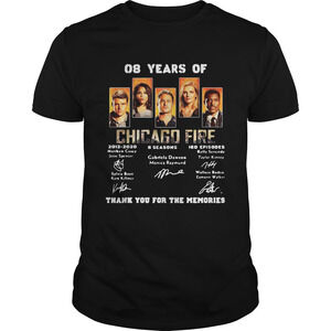 08 Years Of Chicago Fire Thank You For The Memories Shirt